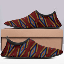 Load image into Gallery viewer, Diamond in the Bluff Red Kid&#39;s Sockamoccs Slip On Shoes
