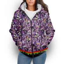 Load image into Gallery viewer, Culture in Nature Purple Sherpa Hoodie
