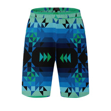 Load image into Gallery viewer, Green Star Athletic Shorts with Pockets
