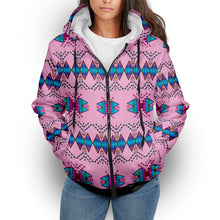 Load image into Gallery viewer, Sacred Trust Carnation Sherpa Hoodie
