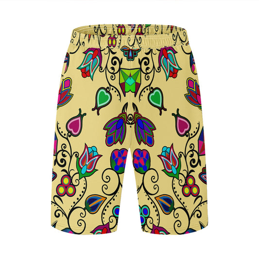 Indigenous Paisley Vanilla Athletic Shorts