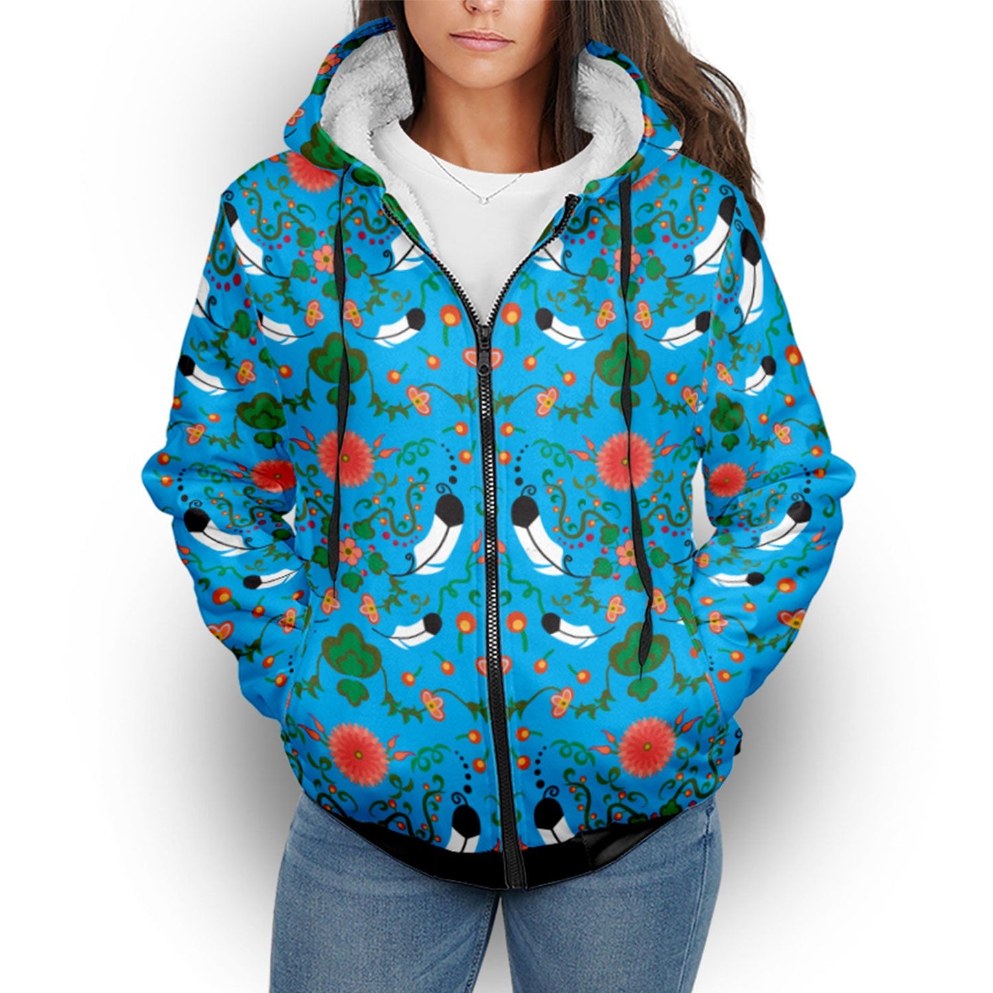 New Growth Bright Sky Sherpa Hoodie