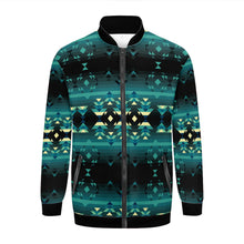 Load image into Gallery viewer, Inspire Green Youth Zippered Collared Lightweight Jacket
