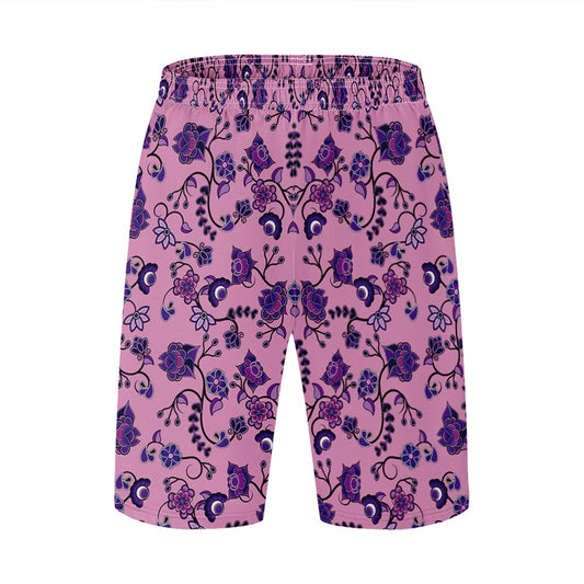 Purple Floral Amour Athletic Shorts