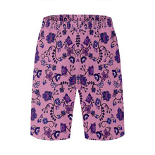 Load image into Gallery viewer, Purple Floral Amour Athletic Shorts with Pockets
