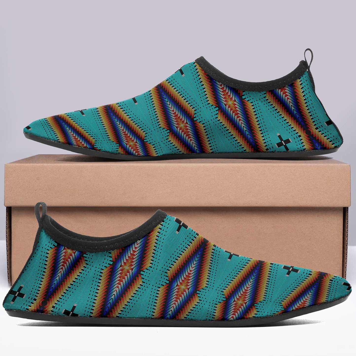 Diamond in the Bluff Turquoise Kid's Sockamoccs