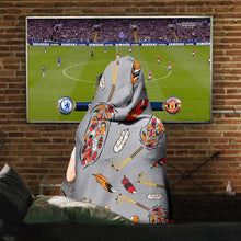 Load image into Gallery viewer, TRD - feather grey Hooded Blanket
