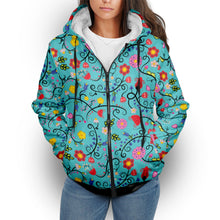 Load image into Gallery viewer, Nipin Blossom Sky Sherpa Hoodie
