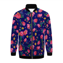 Load image into Gallery viewer, Kokum Ceremony Royal Youth Zippered Collared Lightweight Jacket
