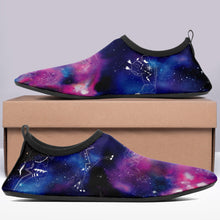 Load image into Gallery viewer, Animal Ancestors 1 Blue and Pink Kid&#39;s Sockamoccs Slip On Shoes

