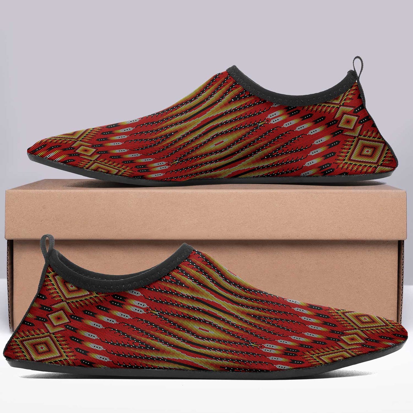 Fire Feather Red Kid's Sockamoccs