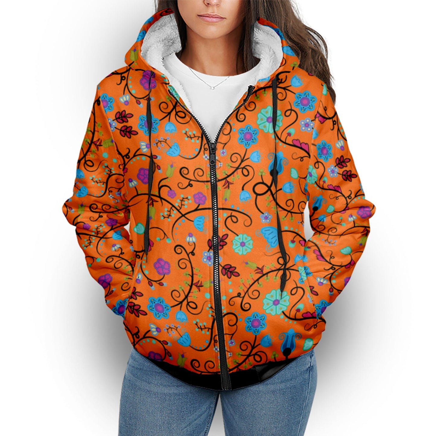 Nipin Blossom Carrot Sherpa Hoodie