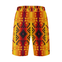 Load image into Gallery viewer, Desert Geo Yellow Athletic Shorts with Pockets
