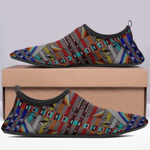 Load image into Gallery viewer, Medicine Blessing Grey Kid&#39;s Sockamoccs Slip On Shoes
