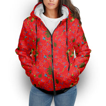 Load image into Gallery viewer, Vine Life Scarlet Sherpa Hoodie
