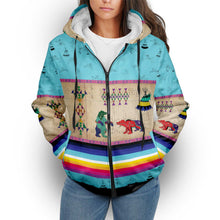 Load image into Gallery viewer, Bear Ledger Sky Sherpa Hoodie
