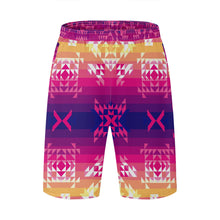 Load image into Gallery viewer, Soleil Overlay Athletic Shorts with Pockets

