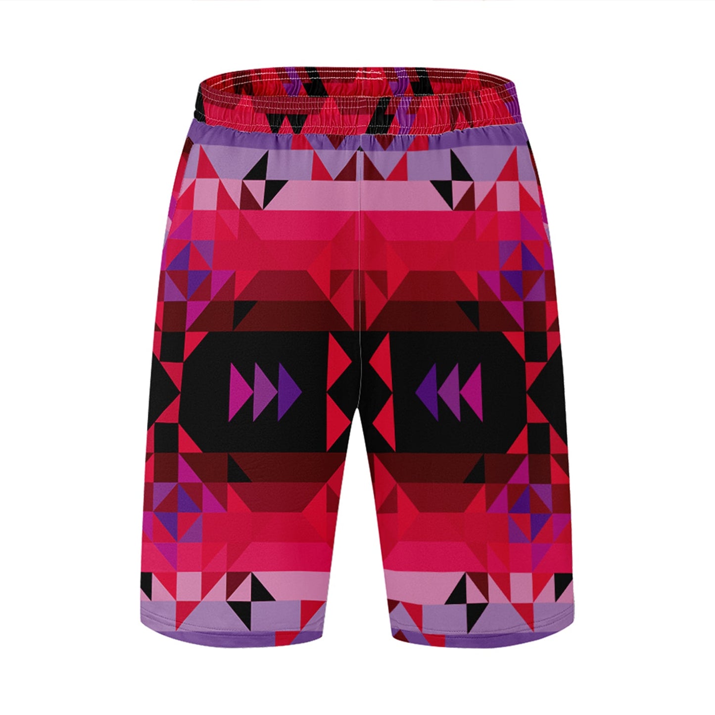 Red Star Athletic Shorts with Pockets