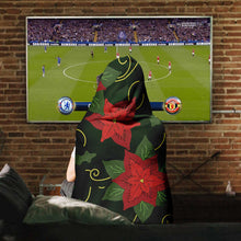 Load image into Gallery viewer, Poinsetta Parade Hooded Blanket
