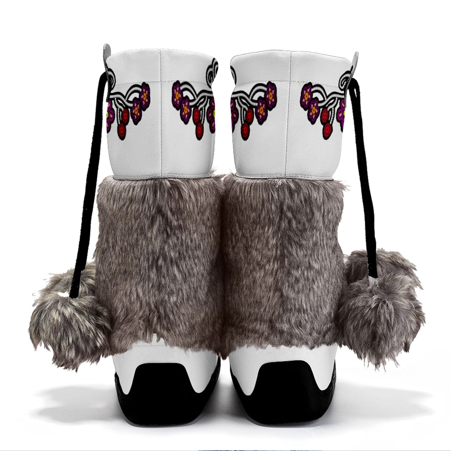 Beaded Gifts Real Leather MocLux with Fur