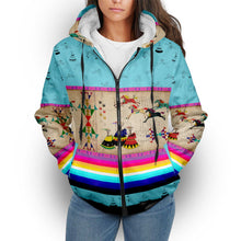 Load image into Gallery viewer, Horses Running Sky Sherpa Hoodie
