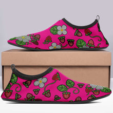 Load image into Gallery viewer, Strawberry Dreams Blush Kid&#39;s Sockamoccs Slip On Shoes
