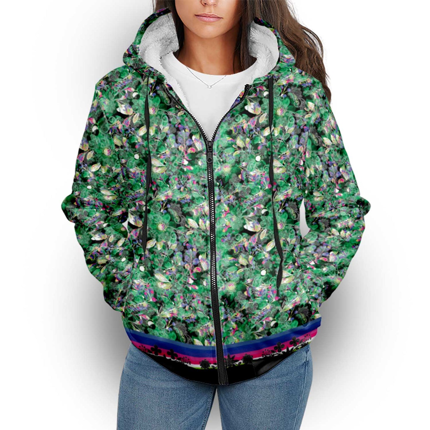 Culture in Nature Green Sherpa Hoodie