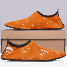 Load image into Gallery viewer, Ledger Dabbles Orange Kid&#39;s Sockamoccs Slip On Shoes
