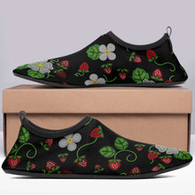 Load image into Gallery viewer, Strawberry Dreams Midnight Kid&#39;s Sockamoccs Slip On Shoes
