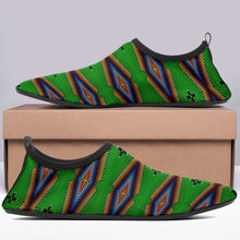 Load image into Gallery viewer, Diamond in the Bluff Lime Kid&#39;s Sockamoccs Slip On Shoes
