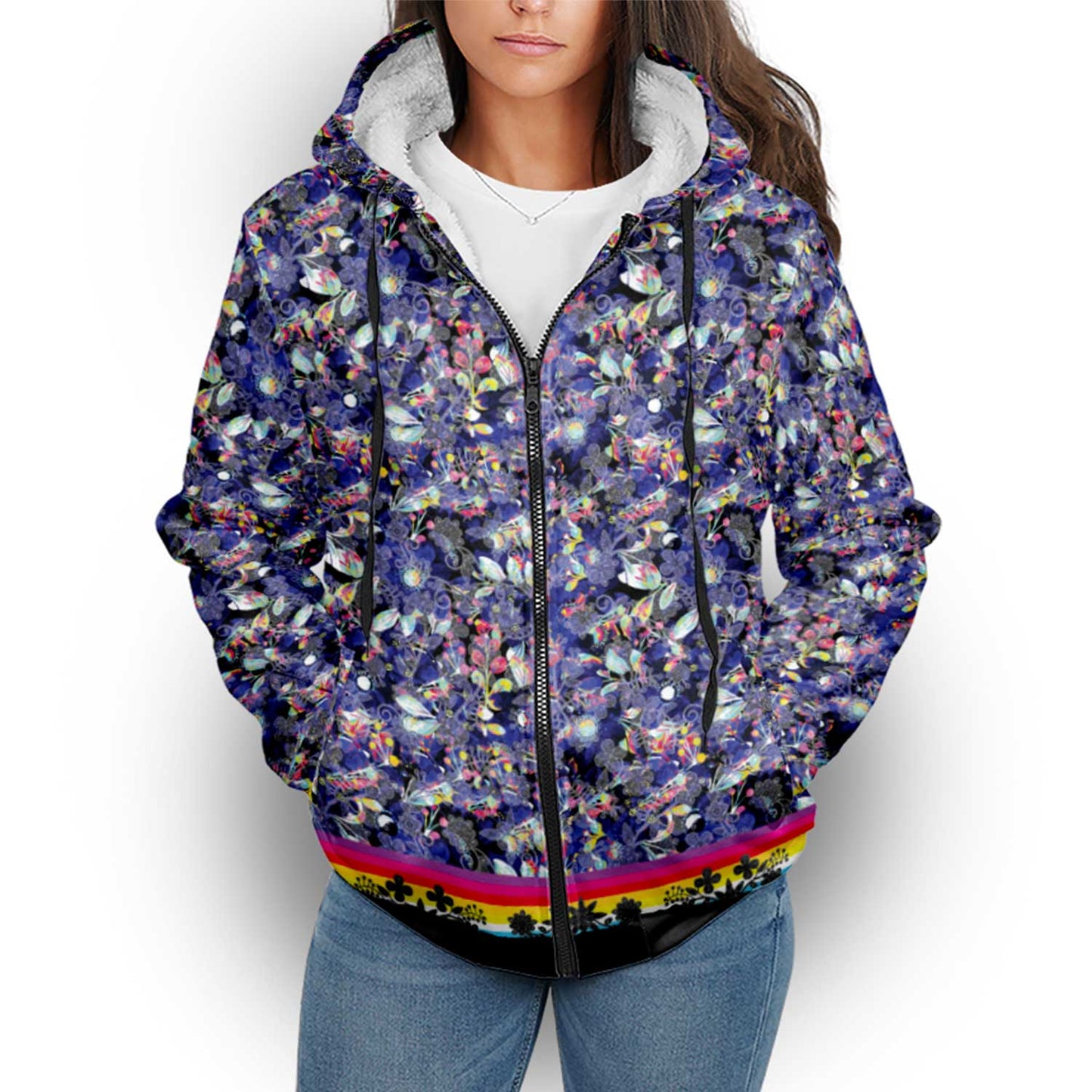 Culture in Nature Blue Sherpa Hoodie