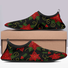 Load image into Gallery viewer, Poinsetta Parade Kid&#39;s Sockamoccs Slip On Shoes
