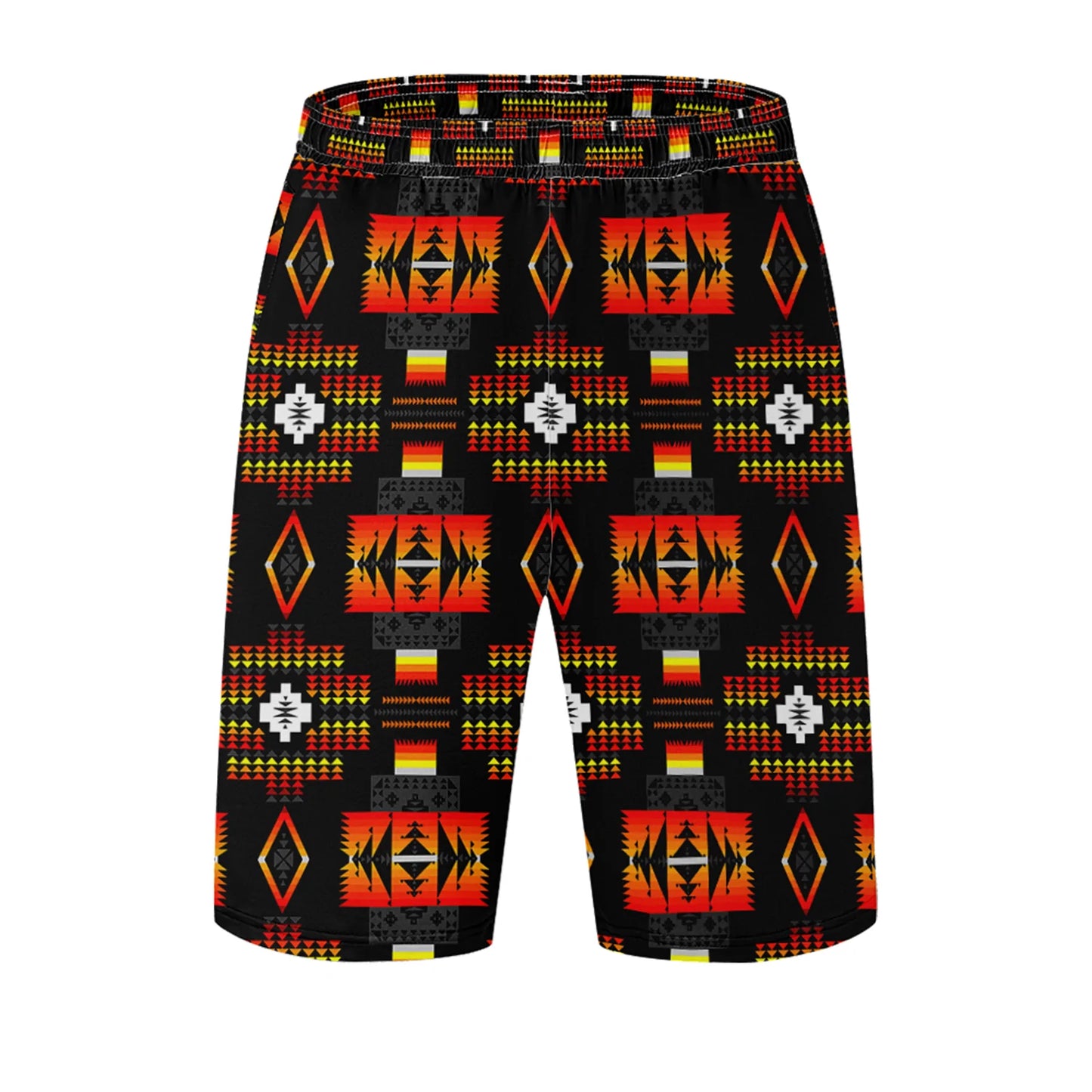 Seven Tribes Black Athletic Shorts with Pockets