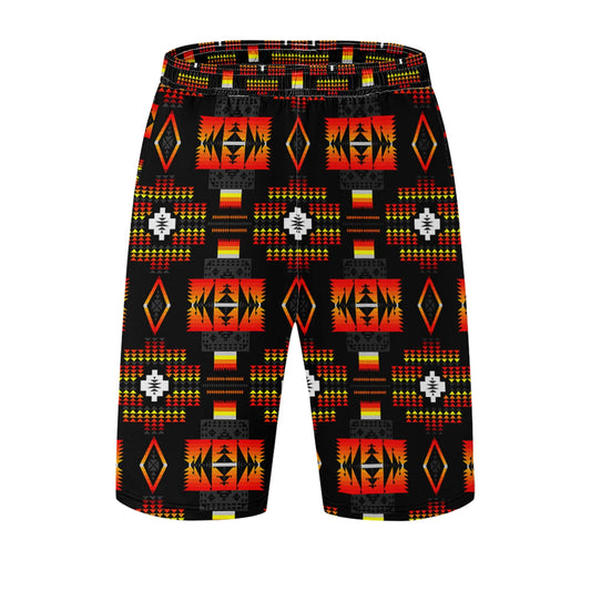 Seven Tribes Black Athletic Shorts