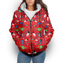 Load image into Gallery viewer, New Growth Vermillion Sherpa Hoodie
