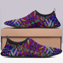 Load image into Gallery viewer, Medicine Blessing Purple Kid&#39;s Sockamoccs Slip On Shoes
