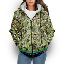 Load image into Gallery viewer, Culture in Nature Green Leaf Sherpa Hoodie
