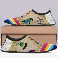 Load image into Gallery viewer, Bear Ledger White Clay Kid&#39;s Sockamoccs Slip On Shoes
