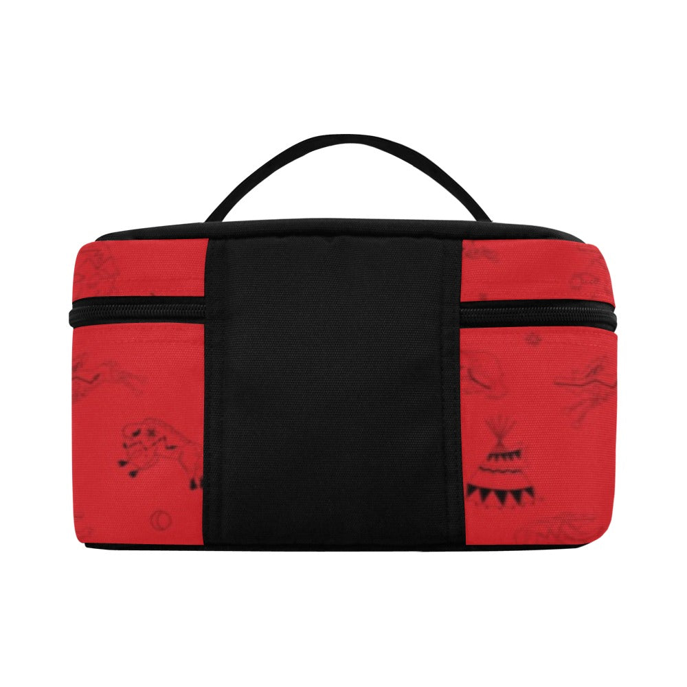 Ledger Dables Red Cosmetic Bag