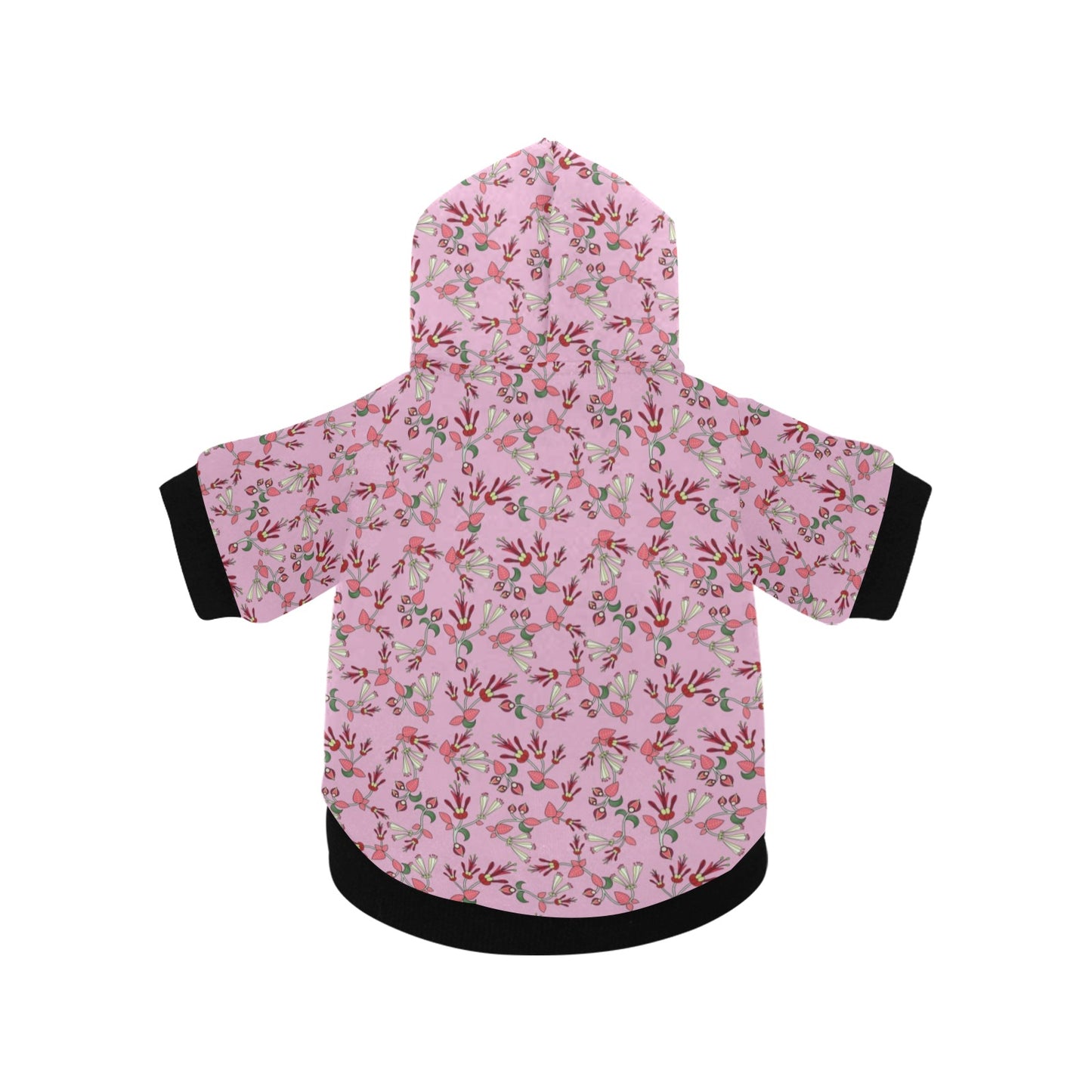 Strawberry Floral Pet Dog Hoodie