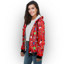 Load image into Gallery viewer, New Growth Vermillion Sherpa Hoodie
