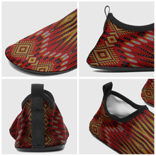 Load image into Gallery viewer, Fire Feather Red Kid&#39;s Sockamoccs Slip On Shoes
