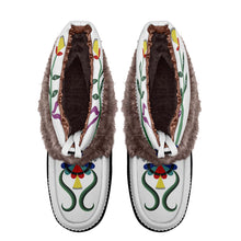 Load image into Gallery viewer, Quill With The Ancestors Real Leather MoccaLux Short Style with Fur
