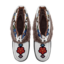 Load image into Gallery viewer, Flower Beadwork People Real Leather MocLux Short Style with Fur
