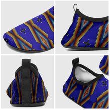 Load image into Gallery viewer, Diamond in the Bluff Blue Kid&#39;s Sockamoccs Slip On Shoes
