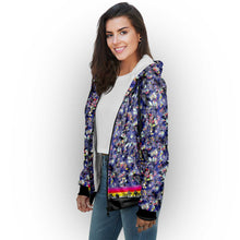 Load image into Gallery viewer, Culture in Nature Blue Sherpa Hoodie
