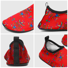 Load image into Gallery viewer, Dakota Damask Red Kid&#39;s Sockamoccs Slip On Shoes
