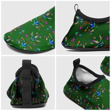 Load image into Gallery viewer, Dakota Damask Green Kid&#39;s Sockamoccs Slip On Shoes
