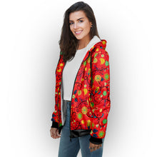 Load image into Gallery viewer, Nipin Blossom Fire Sherpa Hoodie
