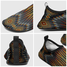 Load image into Gallery viewer, Fire Feather Grey Kid&#39;s Sockamoccs Slip On Shoes
